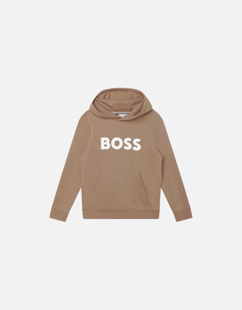 Tan Logo Hoody