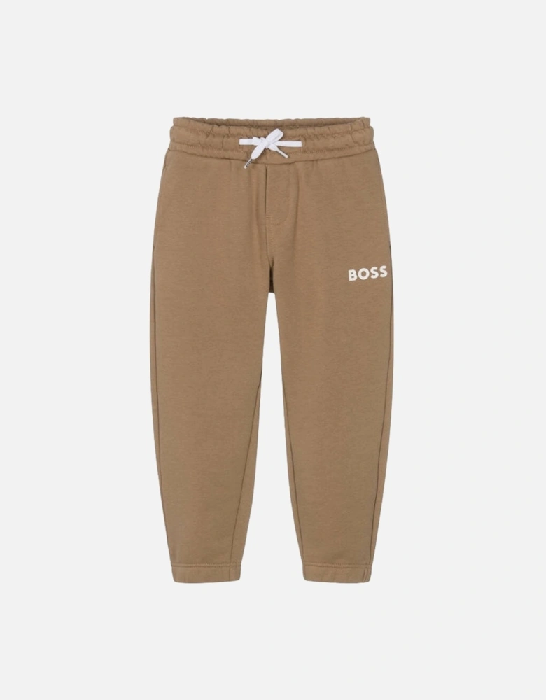 Tan Logo Joggers