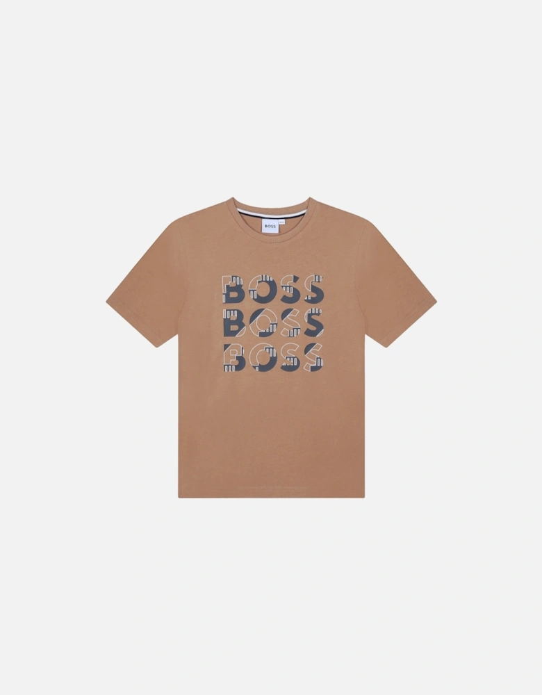 Tan Logo T-Shirt