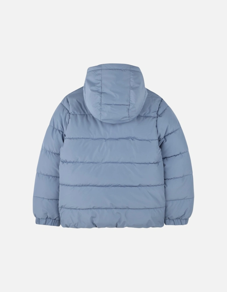 Blue Logo Padded Coat