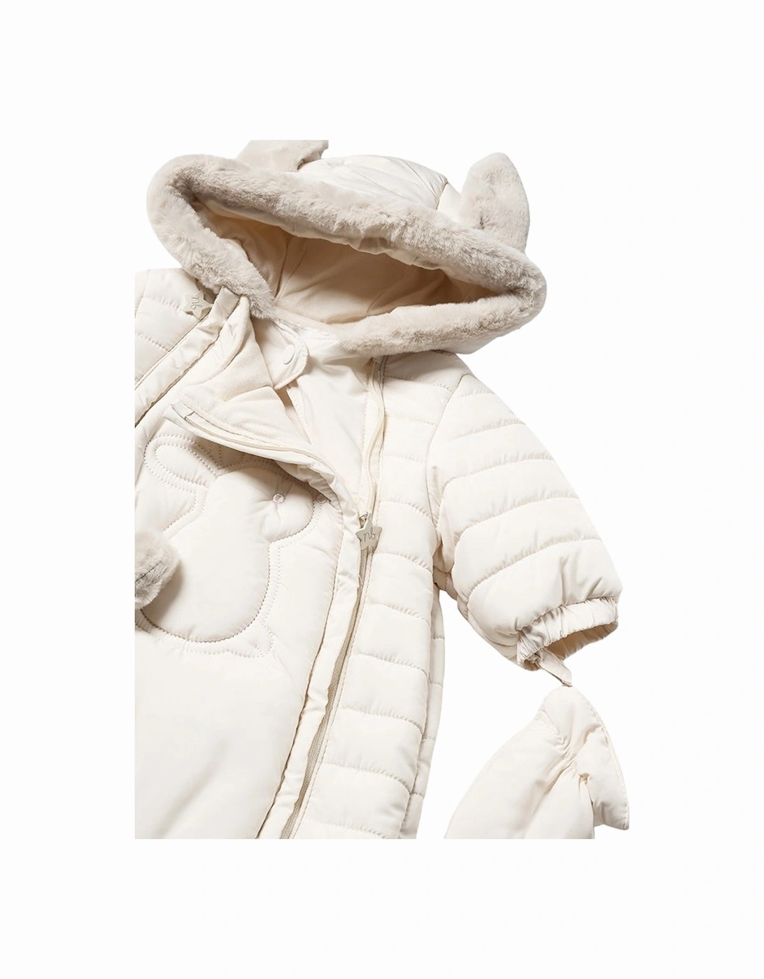 Beige Bunny Snowsuit