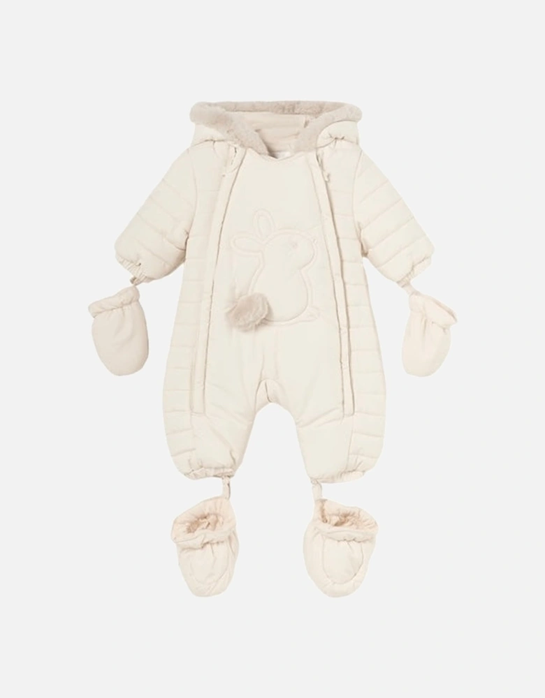 Beige Bunny Snowsuit