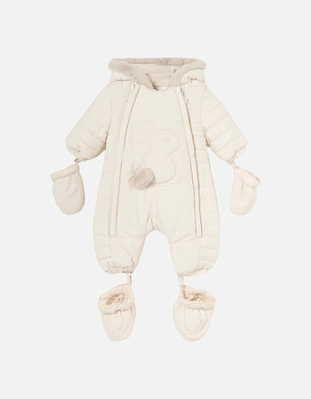 Beige Bunny Snowsuit, 3 of 2