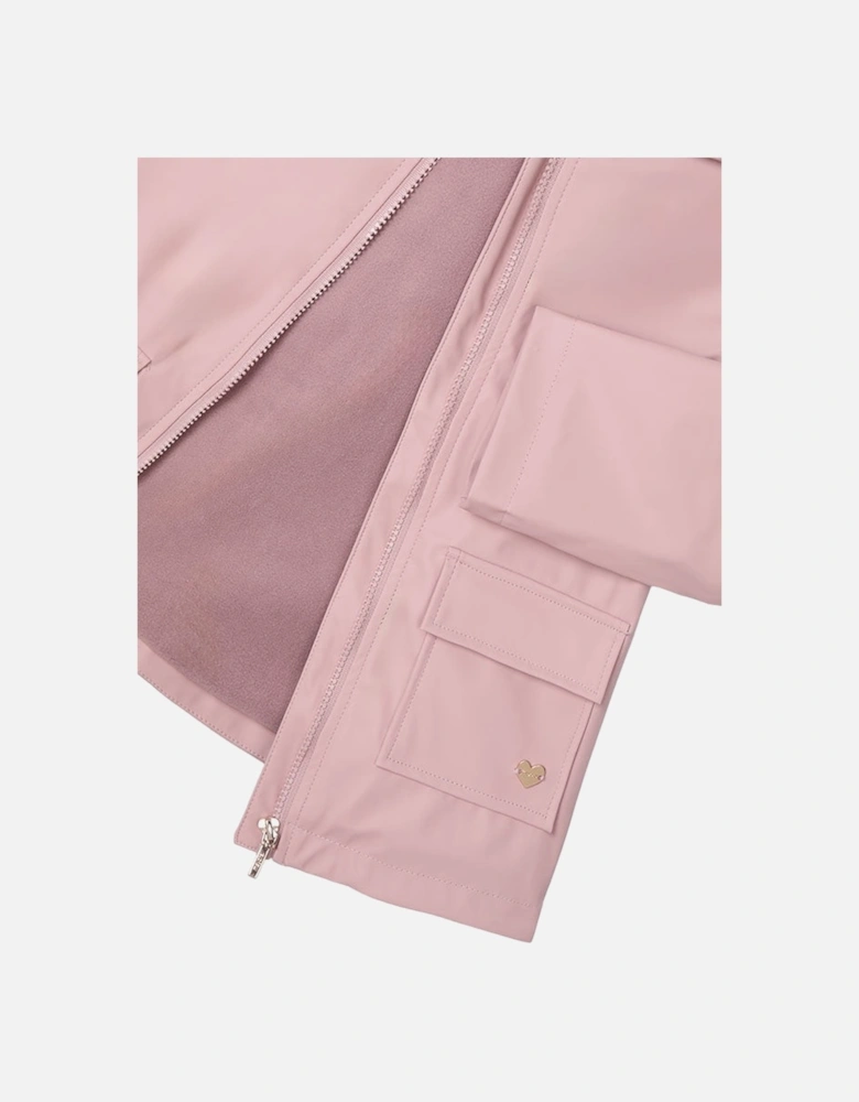 Pink Rose Waterproof Rain Coat