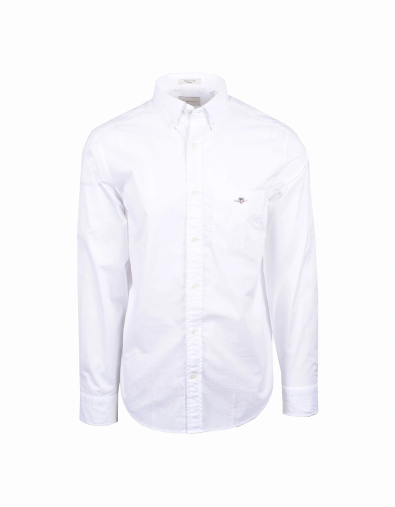 Reg Poplin Shirt White