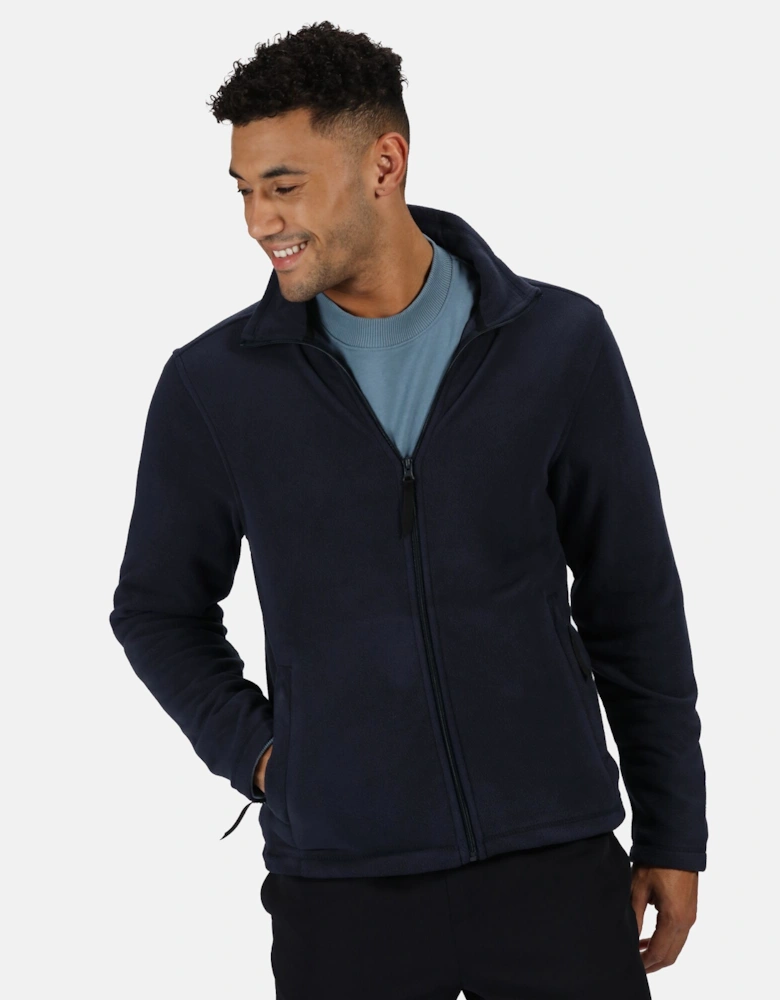 Mens Plain Micro Fleece Full Zip Jacket (Layer Lite)