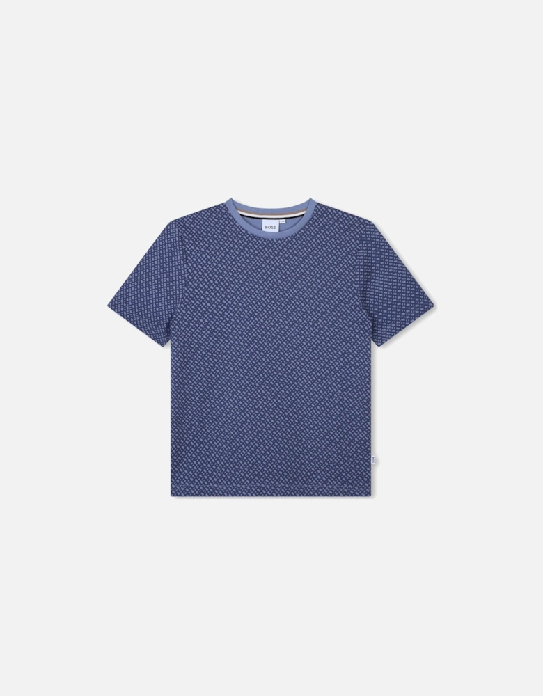 BOSS SLATE BLUE T SHIRT J51213