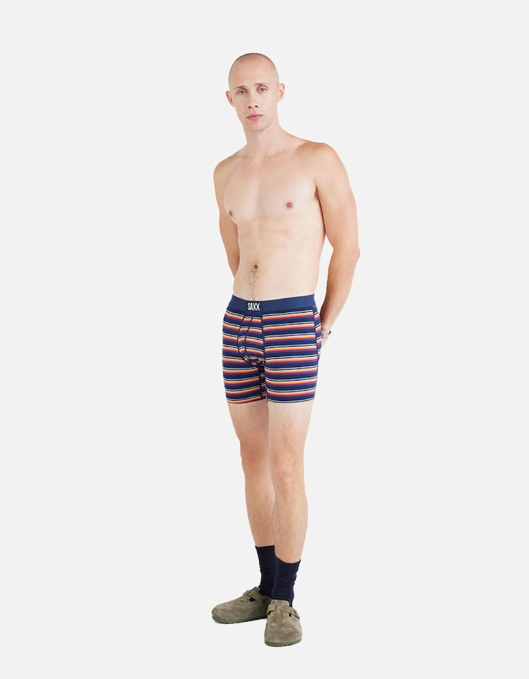 2-Pack Vibe Super Soft Boxer Briefs, Field Stripe / Navy