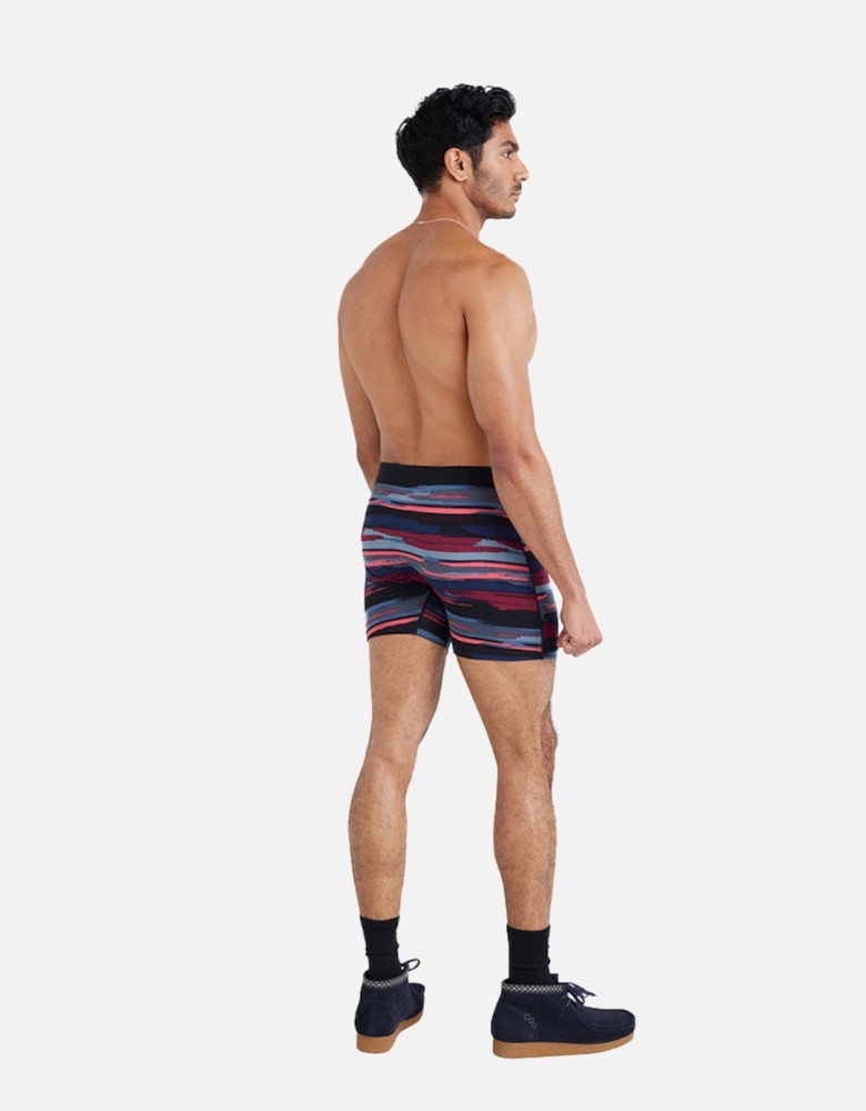 Daytripper Abstract Stripes Boxer Brief, Navy