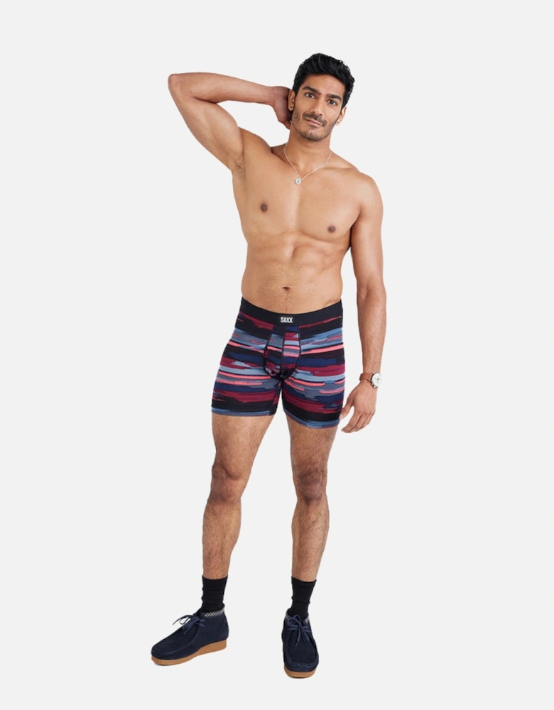 Daytripper Abstract Stripes Boxer Brief, Navy