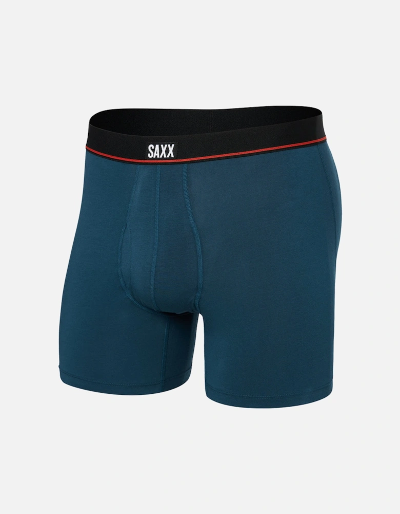 Non-Stop Stretch Cotton Boxer Brief, Hurricane Blue