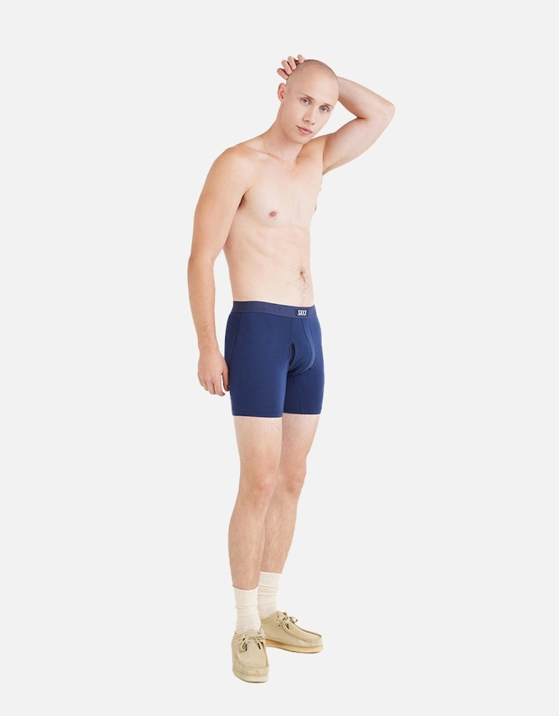 3-Pack Vibe Xtra Super Soft Boxer Briefs, Denim/Navy/Black