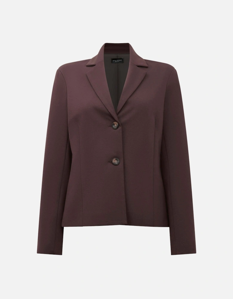 Brown Button Blaser
