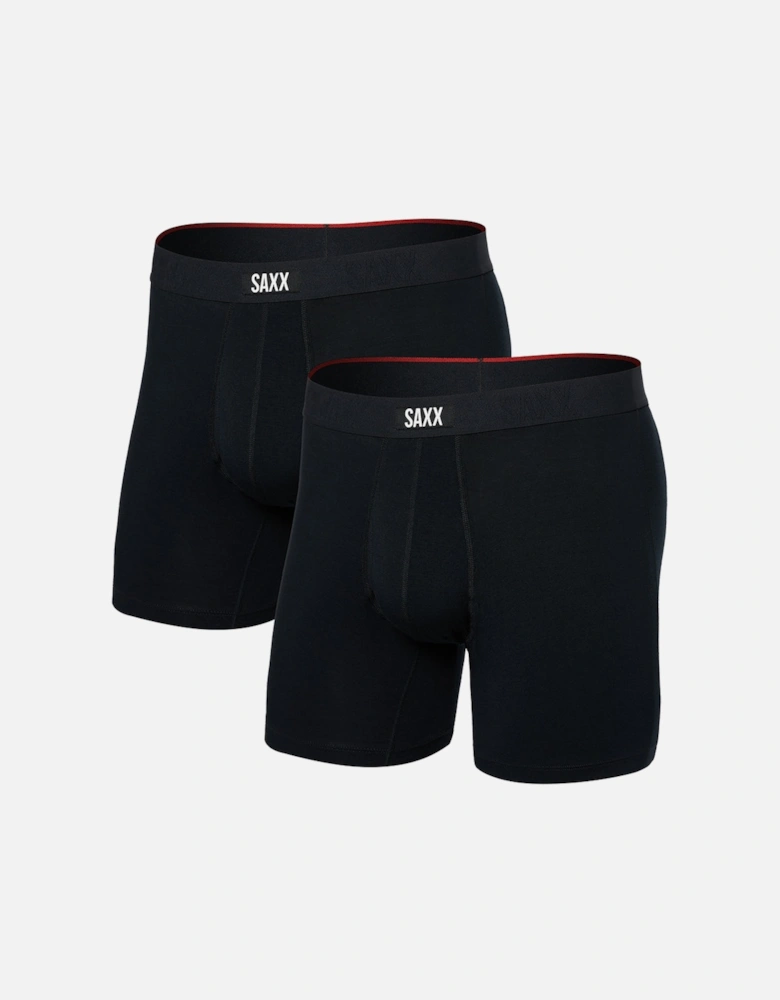 2-Pack Vibe Xtra Super Soft Boxer Briefs, Black