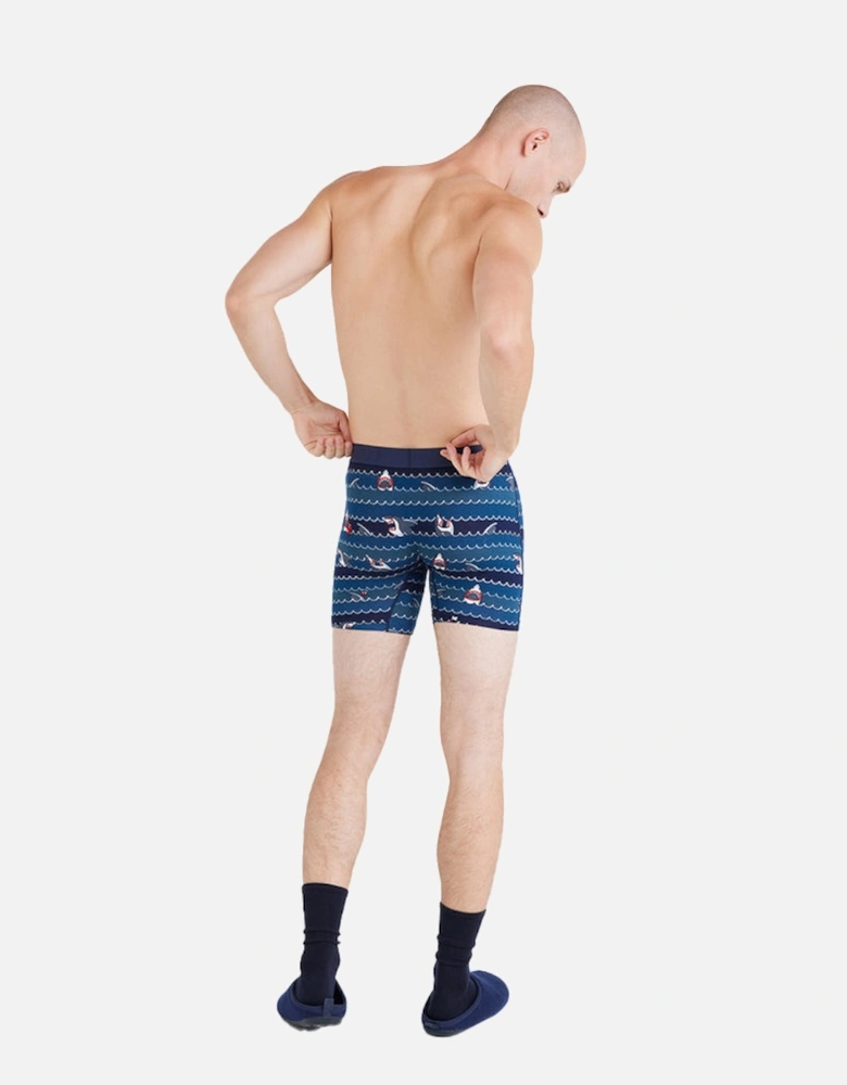 Vibe Xtra Super Soft Get Sharky Boxer Brief, Blue