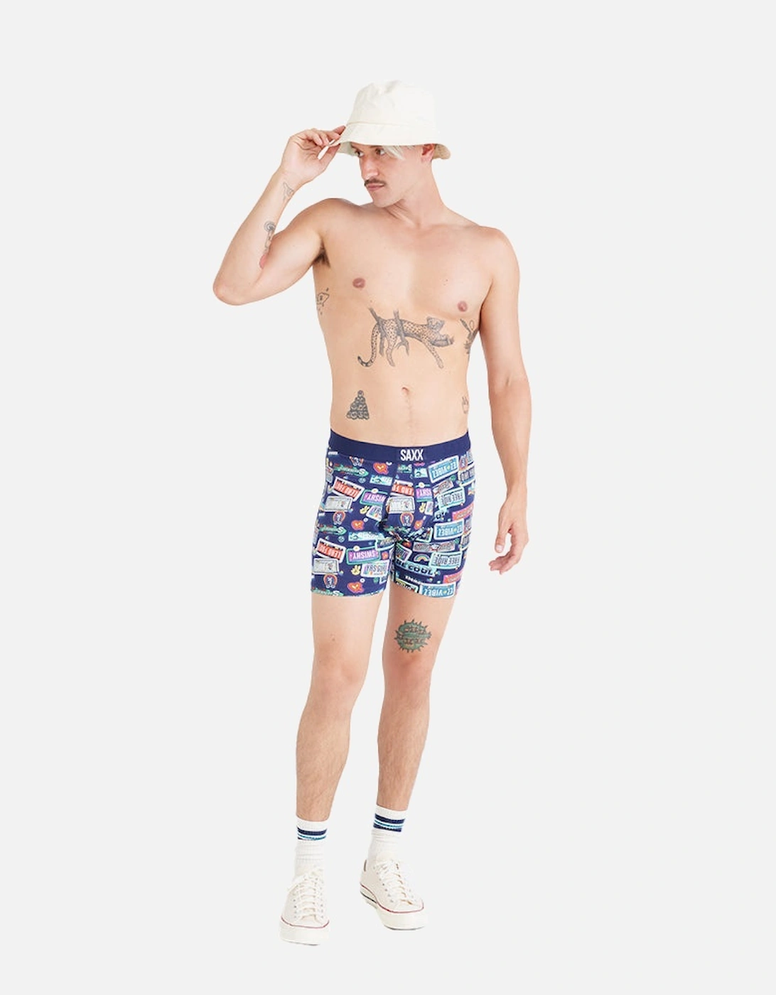 Ultra Super Soft Vanity Plates Boxer Brief, Blue