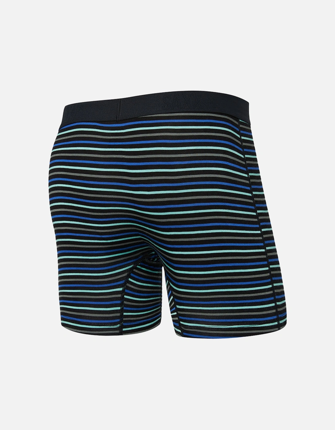 Vibe Xtra Super Soft Stripe Boxer Brief, Sport Blue