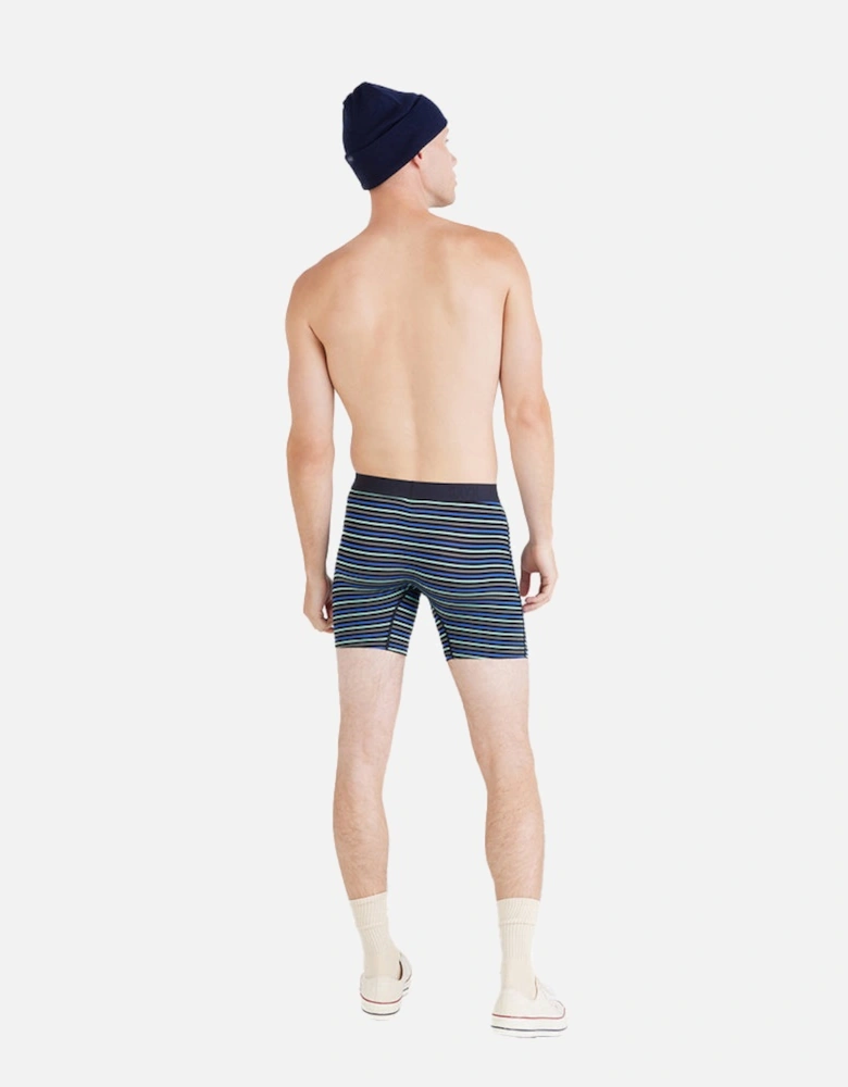 Vibe Xtra Super Soft Stripe Boxer Brief, Sport Blue