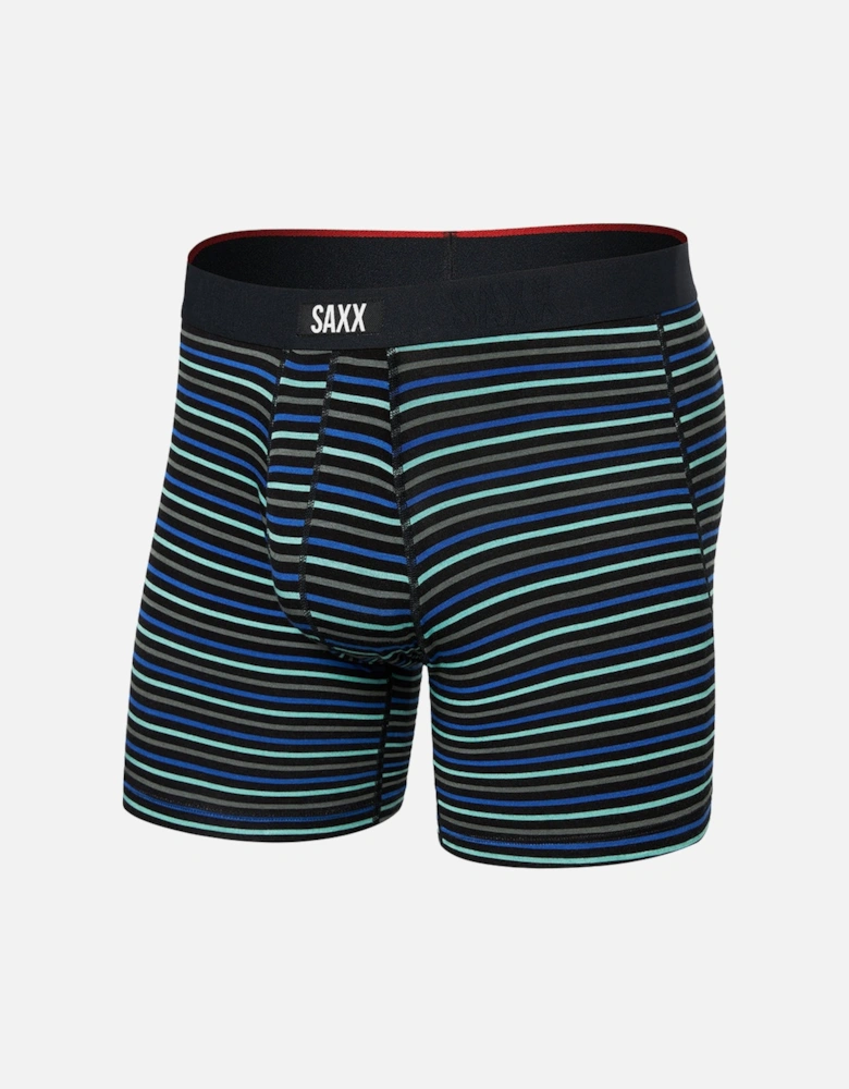 Vibe Xtra Super Soft Stripe Boxer Brief, Sport Blue