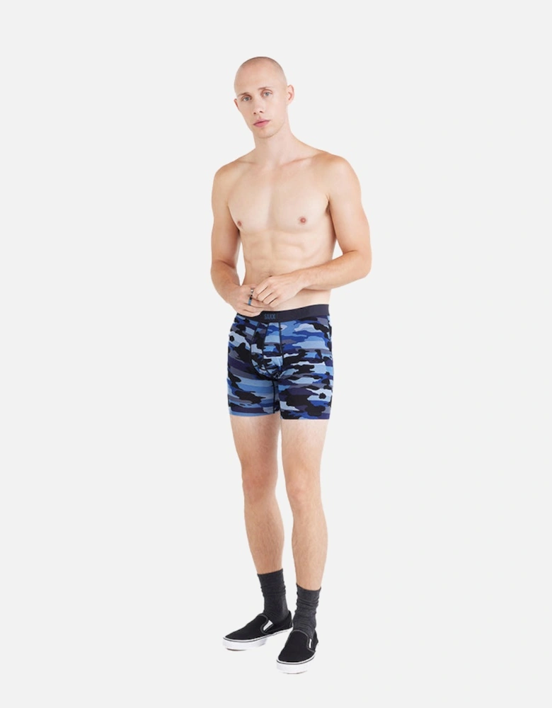 Vibe Xtra Super Soft Camo Boxer Brief, Blue