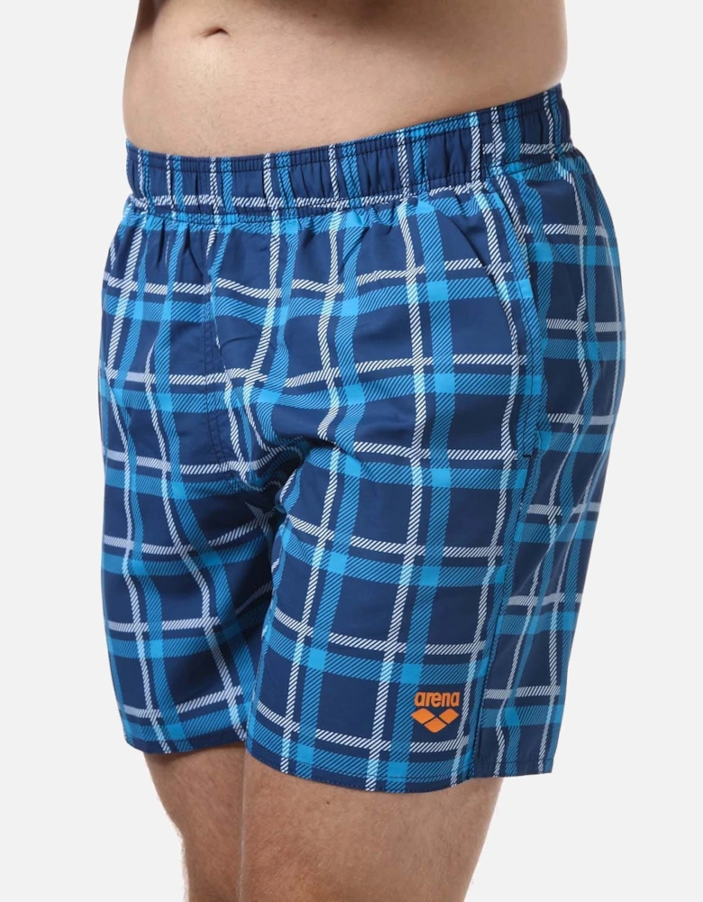 Mens Devon Check Swim Short