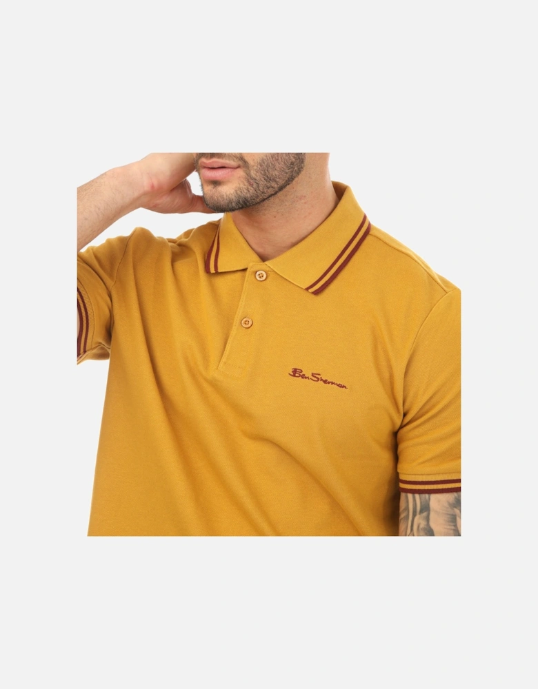 Mens Twin Tipped Polo Shirt