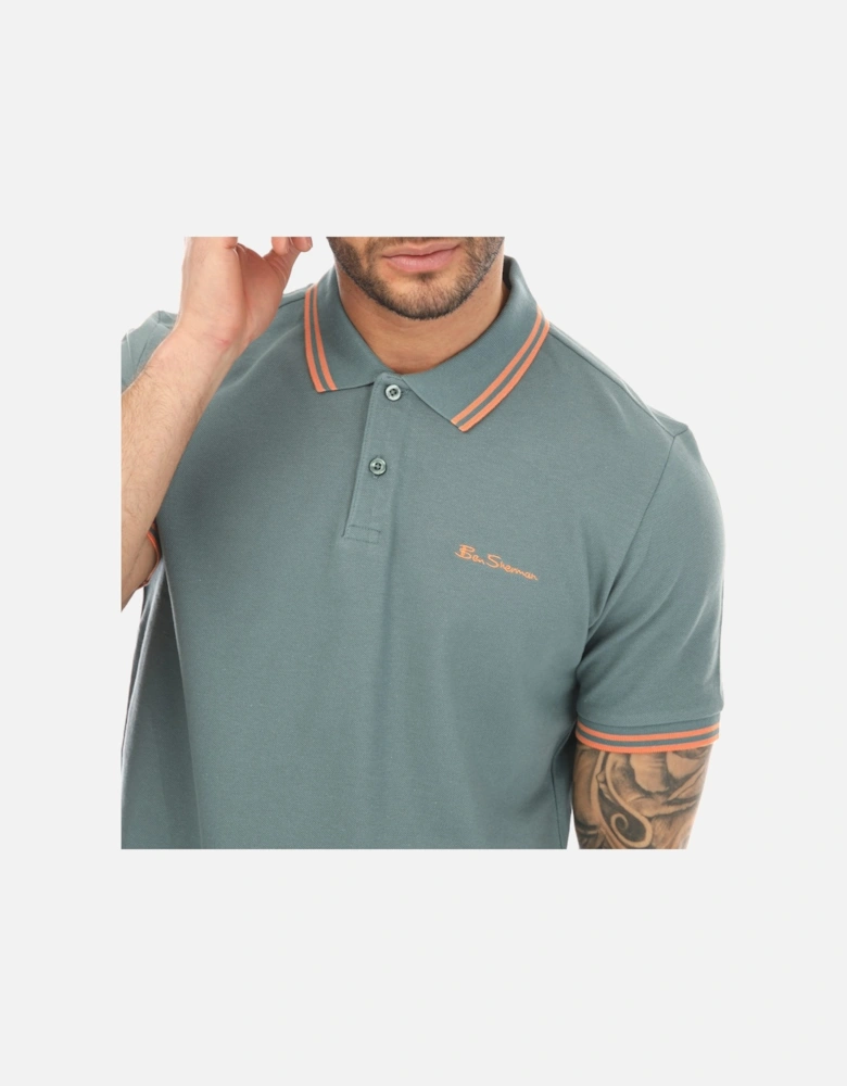 Mens Twin Tipped Polo Shirt