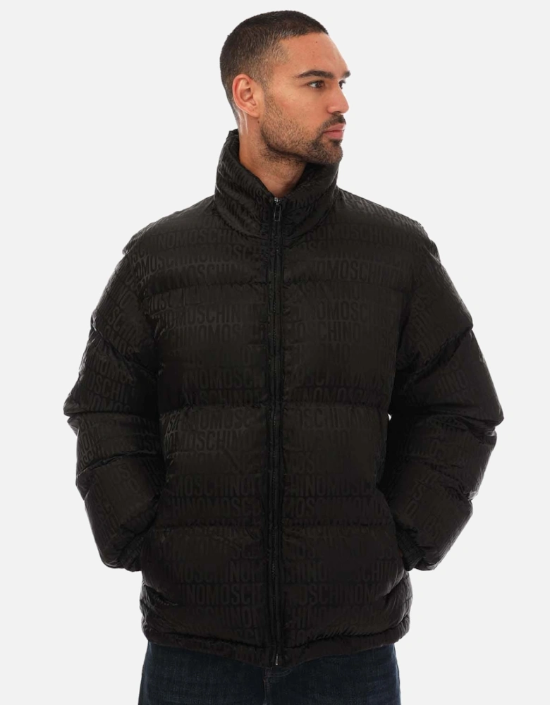 Mens Couture Jacquard Puffa Jacket