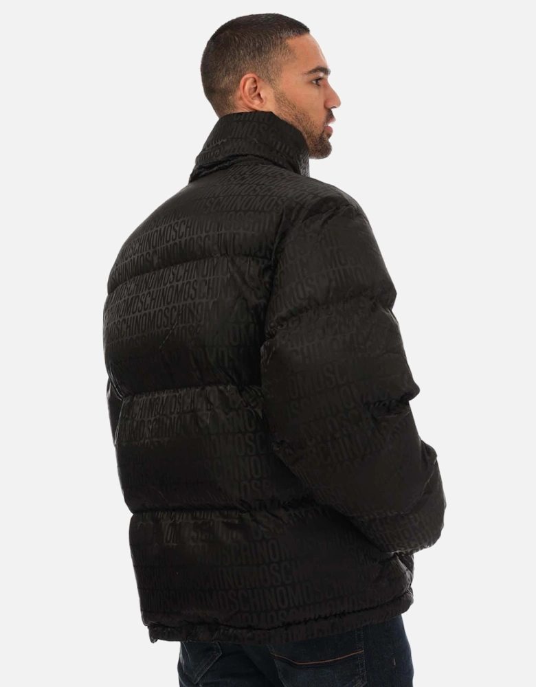 Mens Couture Jacquard Puffa Jacket