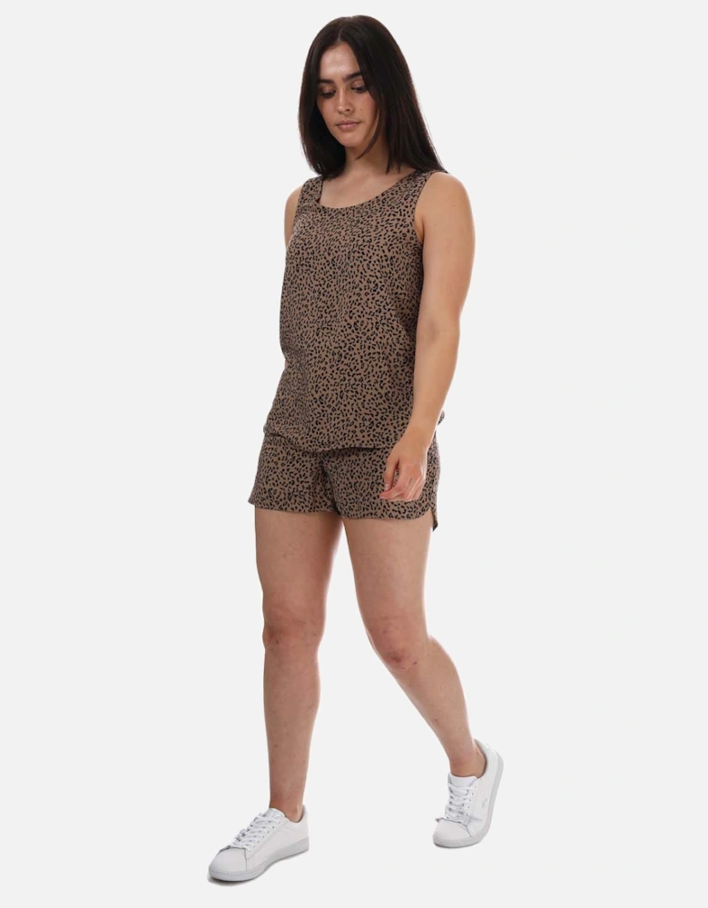 Womens Easy Leopard Print Tank