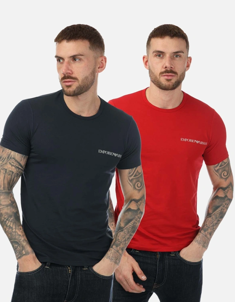 Mens 2 Pack Lounge Crew Neck T-Shirt