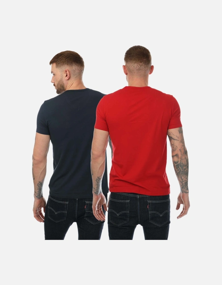 Mens 2 Pack Underwear Logo T-Shirt