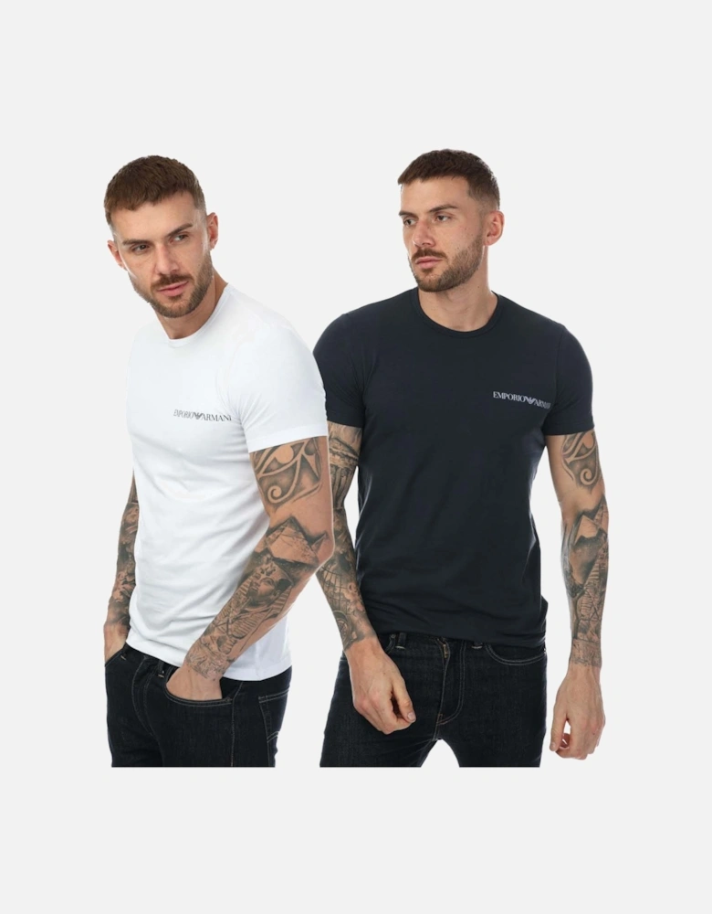 Mens 2 Pack Underwear Logo T-Shirt