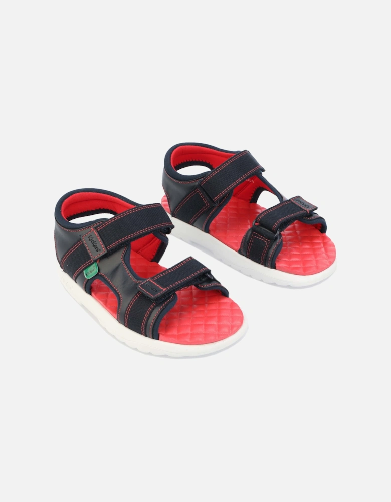 Children Boys Kickstar Leather Sandal