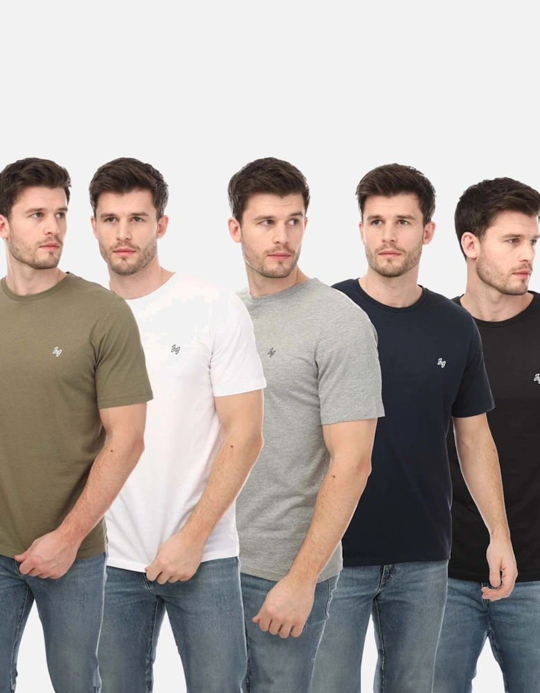 Mens Joseph 5 Pack Crew T-Shirts