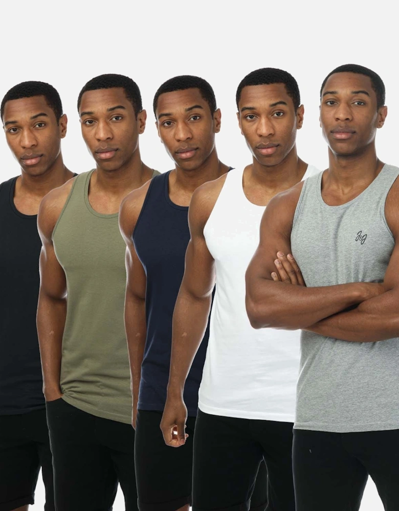 Mens Joseph 5 Pack Vest Tops