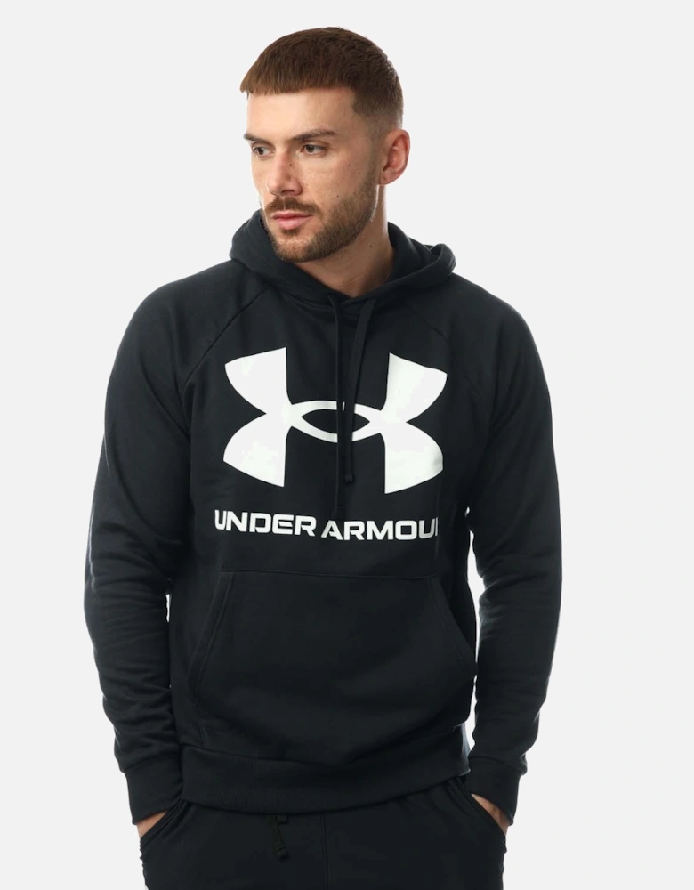 Mens UA Rival Fleece Big Logo Hoodie