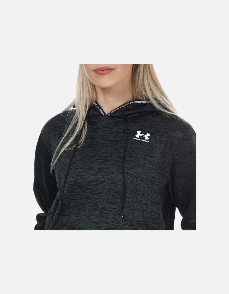 Womens Armour Fleece Twist Crop Hoody