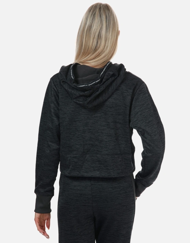 Womens Armour Fleece Twist Crop Hoody