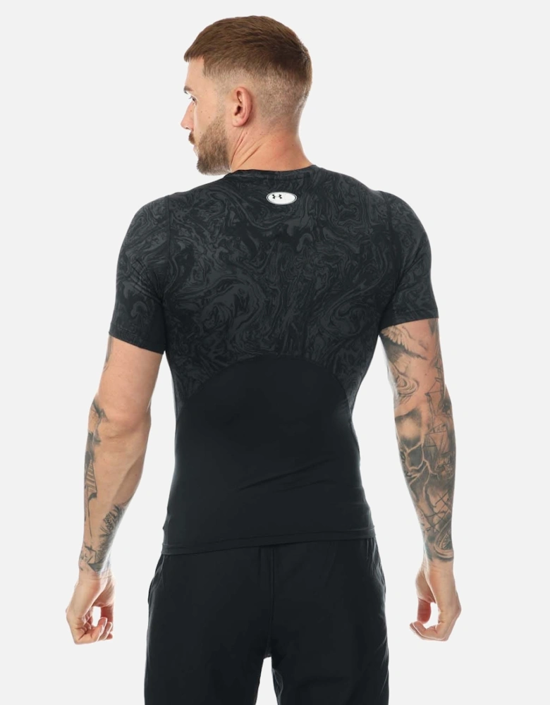 Mens HeatGear Compression Print T-Shirt