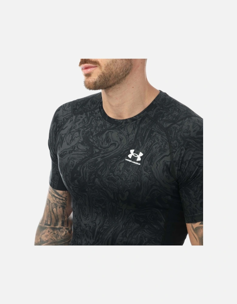 Mens HeatGear Compression Print T-Shirt