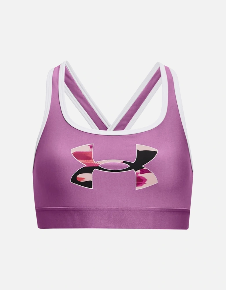 Girls UA Crossback Graphic Sports Bra