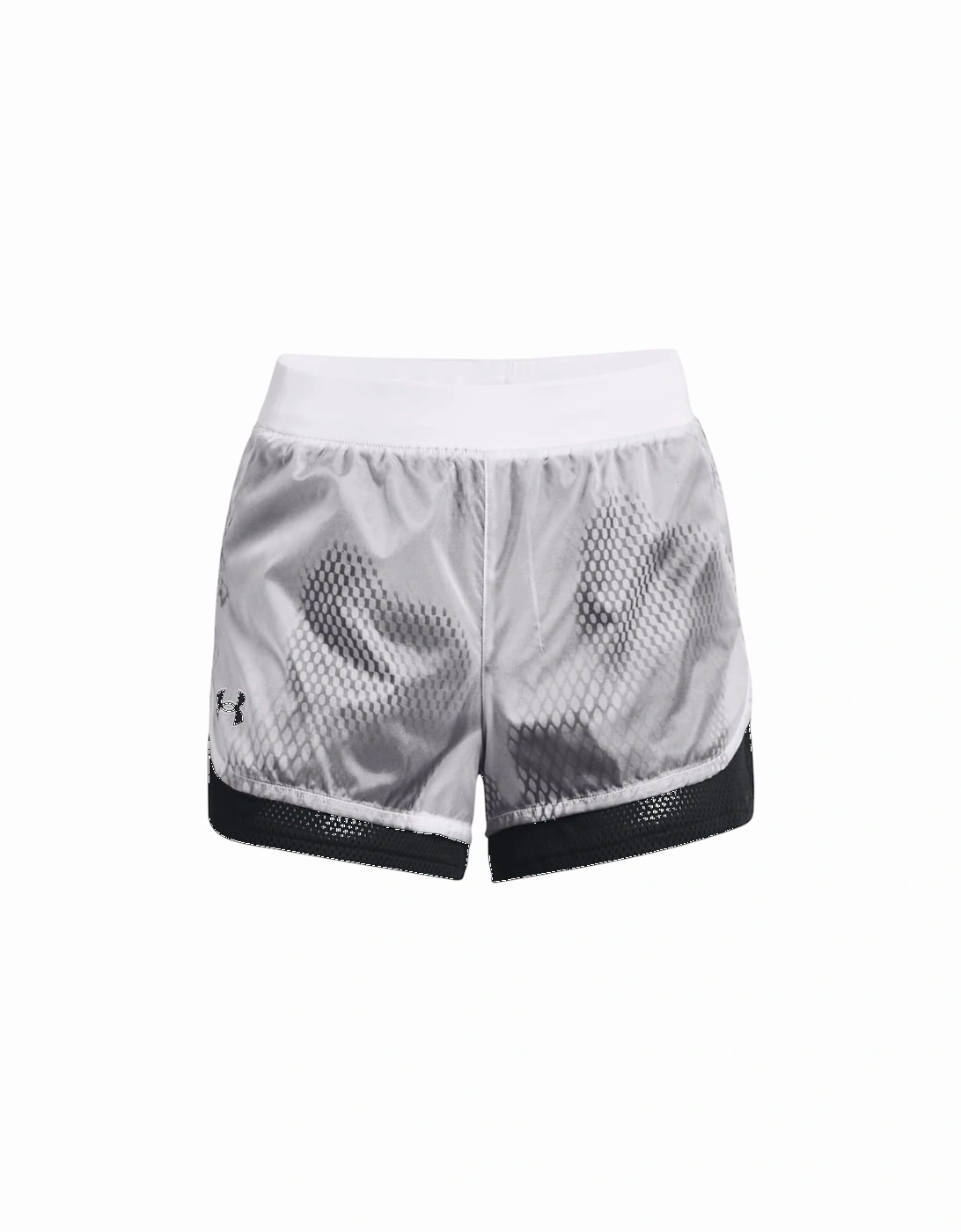 Womens UA Woven Layered Shorts, 2 of 1