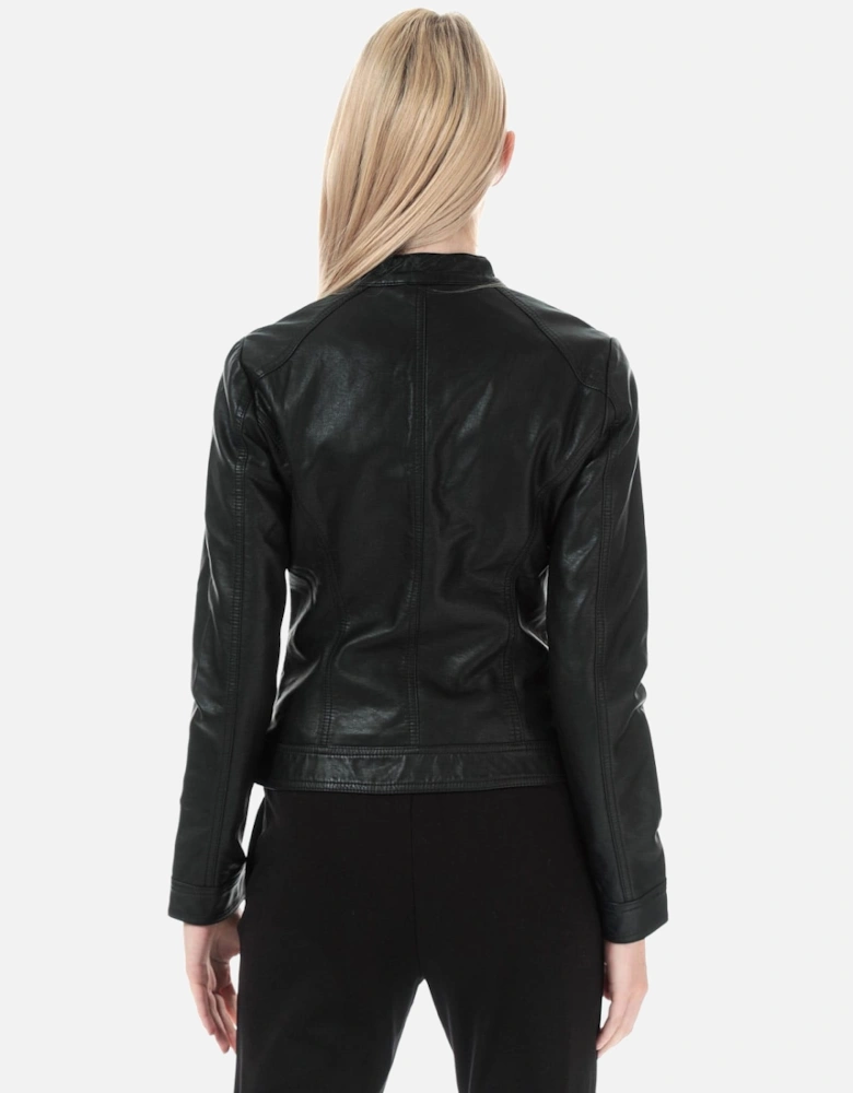 Bandit Faux Leather Biker Jacket - Womens Bandit Faux Leather Biker Jacket