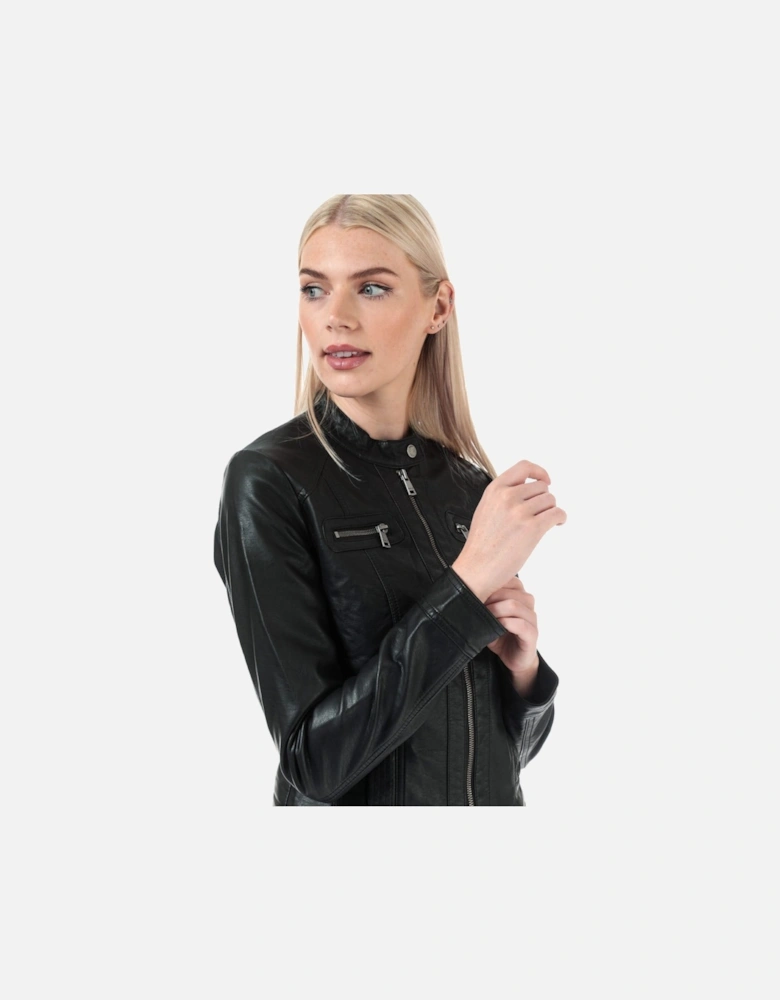 Bandit Faux Leather Biker Jacket - Womens Bandit Faux Leather Biker Jacket