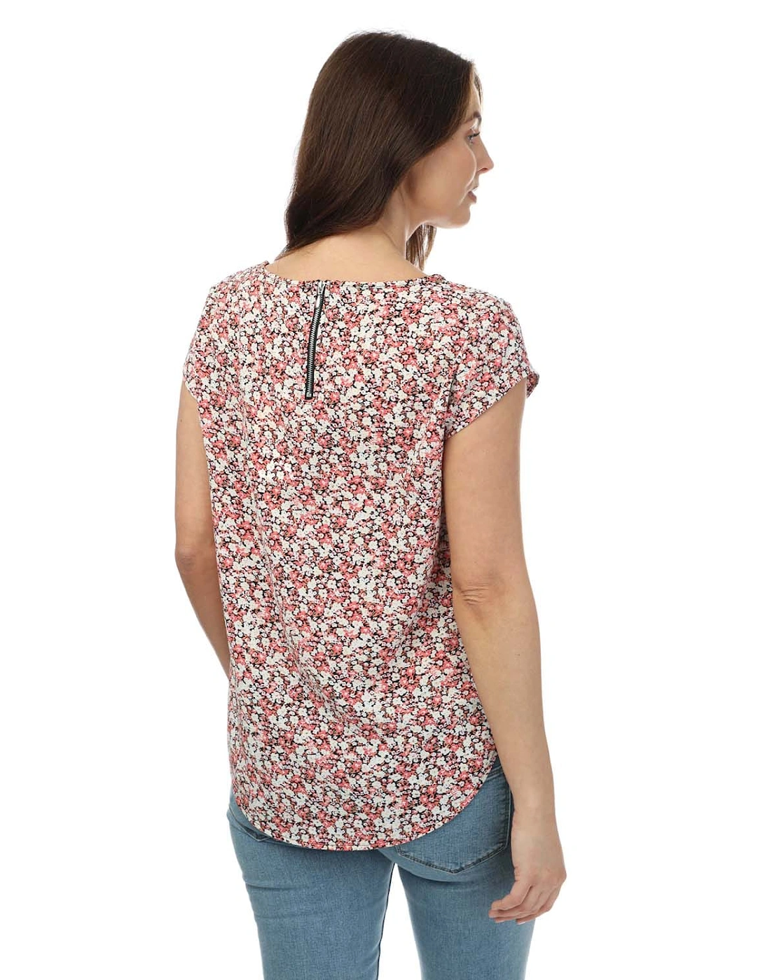 Womens Vic Short Sleeve Floral Top