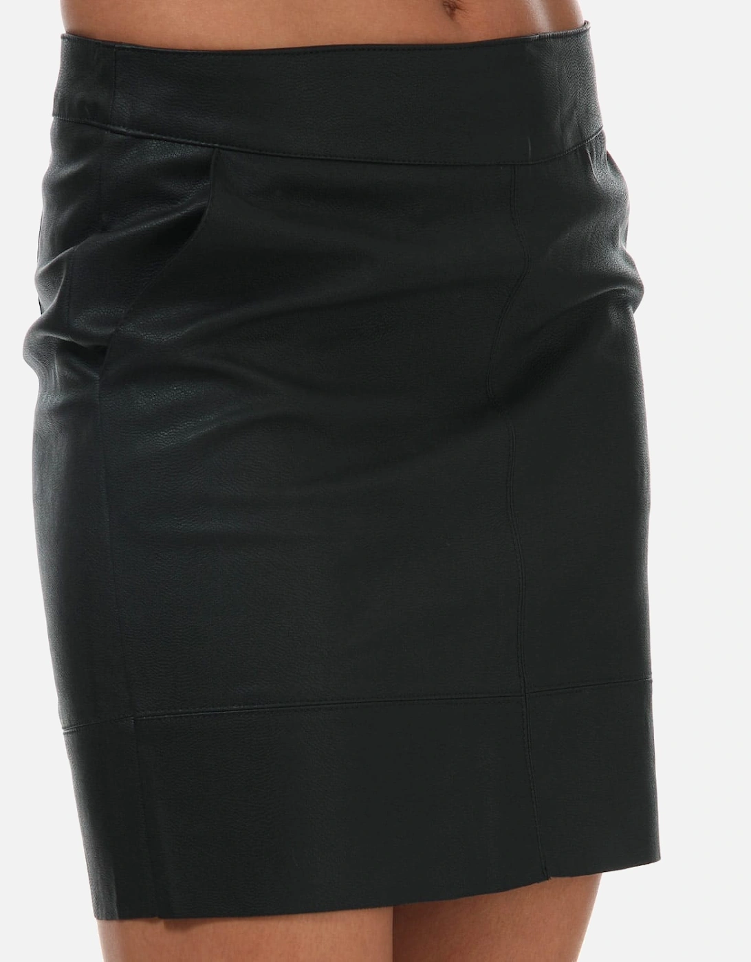 Womens Base Faux Leather Skirt, 11 of 10