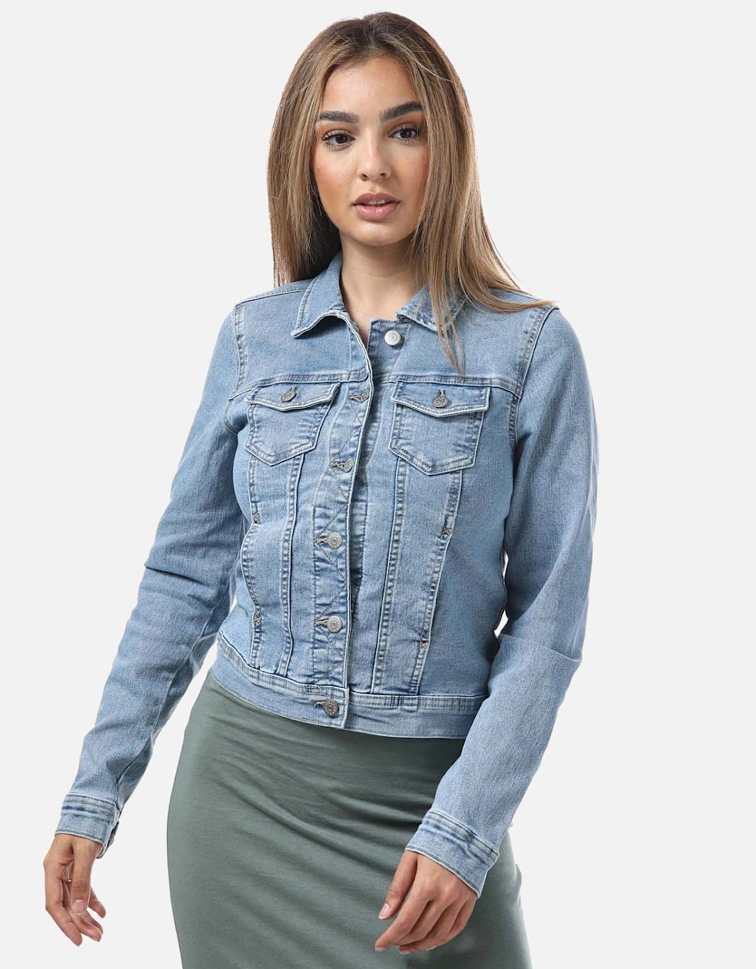 Womens Wonder Life Denim Jacket, 7 of 6