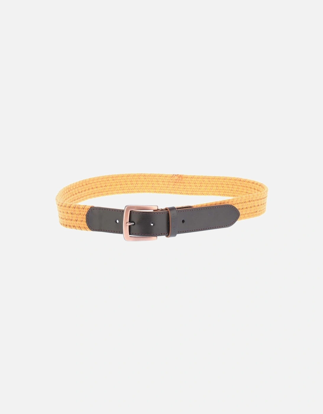 Ted Baker Men's Galan Leather Woven Belt - Yellow/Orange - Size: L/XL