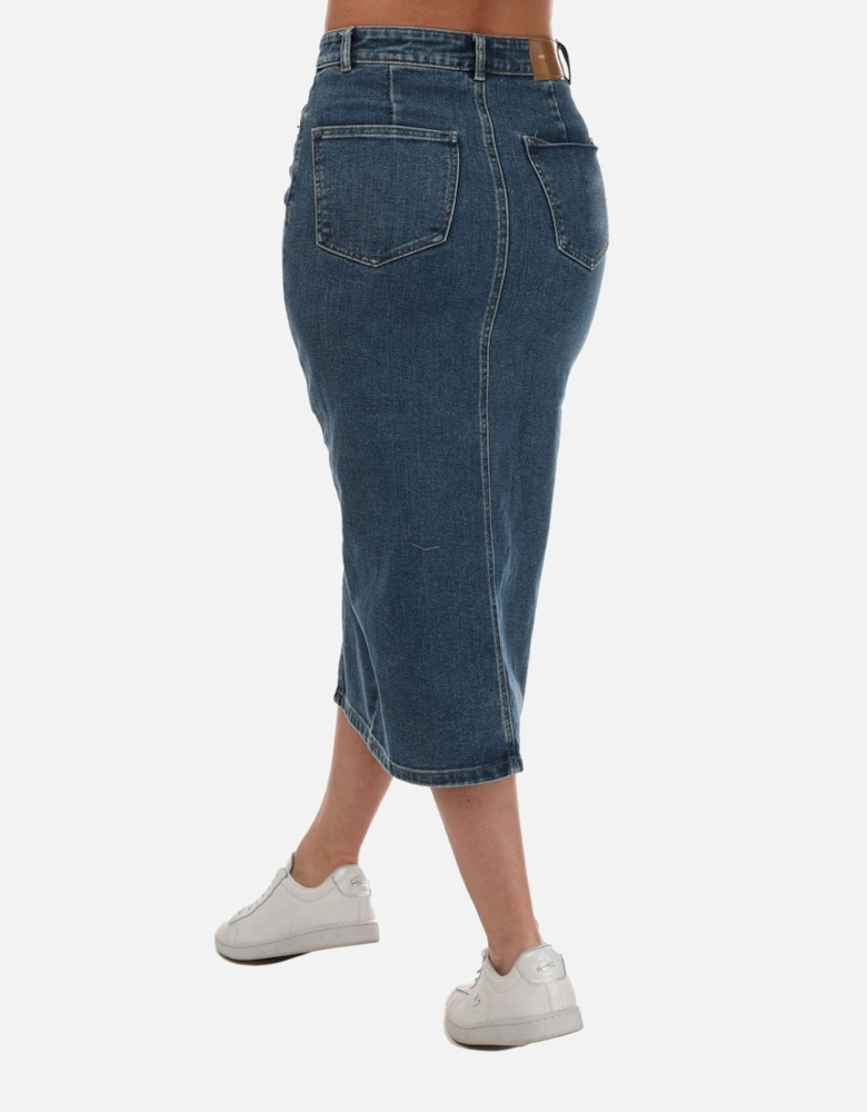 Womens Siri Denim Skirt